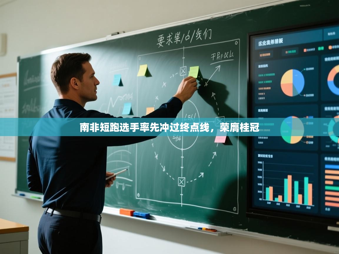 南非短跑选手率先冲过终点线，荣膺桂冠